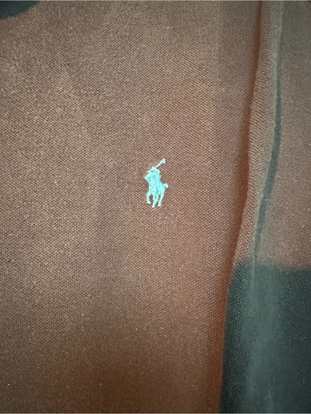 Ralph Lauren Men's Black Polo with Teal Logo